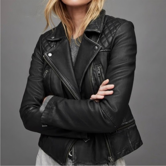 All Saints Leather Jacket - Picture 1 of 5